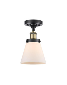 Cone - 1 Light - 6 inch - Black Antique Brass - Semi-Flush Mount (3442|916-1C-BAB-G61-LED)