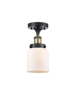 Bell - 1 Light - 5 inch - Black Antique Brass - Semi-Flush Mount (3442|916-1C-BAB-G51-LED)