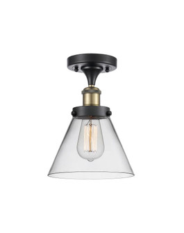 Cone - 1 Light - 8 inch - Black Antique Brass - Semi-Flush Mount (3442|916-1C-BAB-G42)