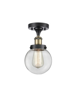 Beacon - 1 Light - 6 inch - Black Antique Brass - Semi-Flush Mount (3442|916-1C-BAB-G202-6)