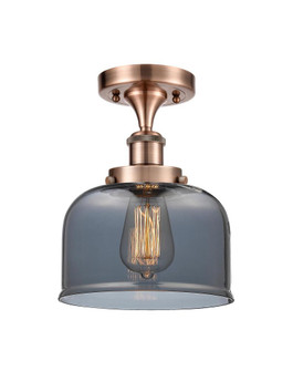 Bell - 1 Light - 8 inch - Antique Copper - Semi-Flush Mount (3442|916-1C-AC-G73)