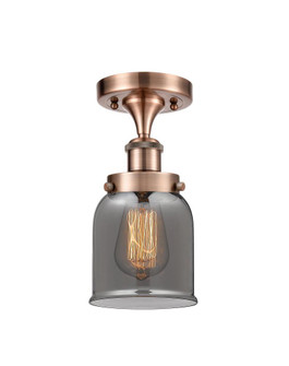 Bell - 1 Light - 5 inch - Antique Copper - Semi-Flush Mount (3442|916-1C-AC-G53-LED)