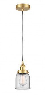 Bell - 1 Light - 5 inch - Satin Gold - Cord hung - Mini Pendant (3442|616-1PH-SG-G52)