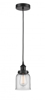 Bell - 1 Light - 5 inch - Matte Black - Cord hung - Mini Pendant (3442|616-1PH-BK-G52)