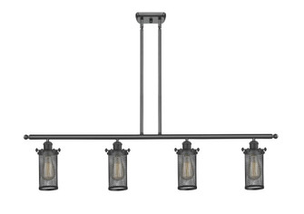 Bleecker - 4 Light - 48 inch - Matte Black - Stem hung - Island Light (3442|516-4I-BK-CE219-LED)