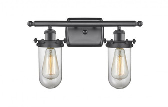 Kingsbury - 2 Light - 14 inch - Matte Black - Bath Vanity Light (3442|516-2W-BK-CE231-CL)