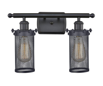 Bleecker - 2 Light - 14 inch - Matte Black - Bath Vanity Light (3442|516-2W-BK-CE219-LED)