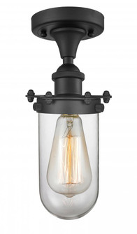 Kingsbury - 1 Light - 4 inch - Matte Black - Semi-Flush Mount (3442|516-1C-BK-CE231-CL)