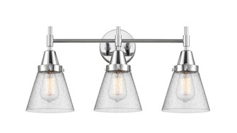 Cone - 3 Light - 24 inch - Polished Chrome - Bath Vanity Light (3442|447-3W-PC-G64-LED)