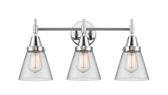 Cone - 3 Light - 24 inch - Polished Chrome - Bath Vanity Light (3442|447-3W-PC-G62)