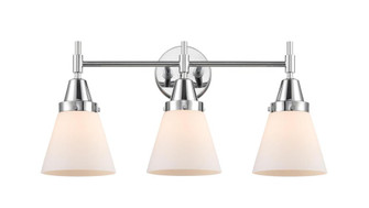 Cone - 3 Light - 24 inch - Polished Chrome - Bath Vanity Light (3442|447-3W-PC-G61-LED)