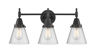 Cone - 3 Light - 24 inch - Matte Black - Bath Vanity Light (3442|447-3W-BK-G64)