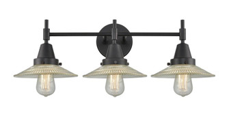 Halophane - 3 Light - 27 inch - Matte Black - Bath Vanity Light (3442|447-3W-BK-G2)