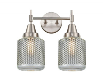 Stanton - 2 Light - 15 inch - Satin Nickel - Bath Vanity Light (3442|447-2W-SN-G262-LED)