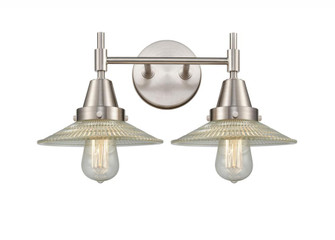 Halophane - 2 Light - 18 inch - Satin Nickel - Bath Vanity Light (3442|447-2W-SN-G2-LED)