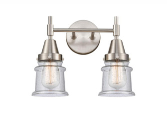 Canton - 2 Light - 14 inch - Satin Nickel - Bath Vanity Light (3442|447-2W-SN-G184S-LED)