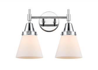 Cone - 2 Light - 15 inch - Polished Chrome - Bath Vanity Light (3442|447-2W-PC-G61-LED)