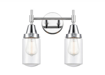 Dover - 2 Light - 14 inch - Polished Chrome - Bath Vanity Light (3442|447-2W-PC-G312)