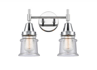 Canton - 2 Light - 14 inch - Polished Chrome - Bath Vanity Light (3442|447-2W-PC-G184S-LED)