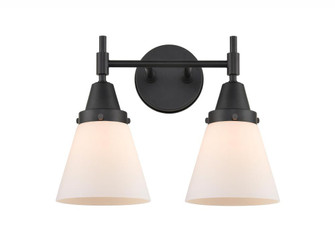 Cone - 2 Light - 15 inch - Matte Black - Bath Vanity Light (3442|447-2W-BK-G61)