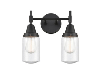 Dover - 2 Light - 14 inch - Matte Black - Bath Vanity Light (3442|447-2W-BK-G314)