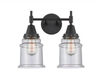 Canton - 2 Light - 15 inch - Matte Black - Bath Vanity Light (3442|447-2W-BK-G184)