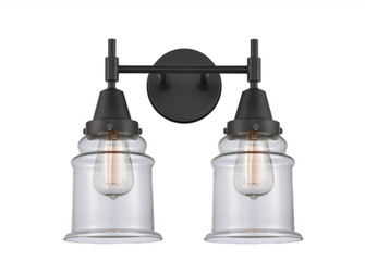 Canton - 2 Light - 15 inch - Matte Black - Bath Vanity Light (3442|447-2W-BK-G182)