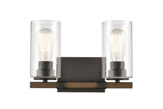 Westlake - 2 Light - 13 inch - Matte Black - Bath Vanity Light (3442|445-2W-BK-G4454)