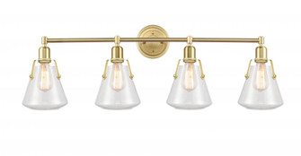 Luna - 4 Light - 40 inch - Satin Brass - Bath Vanity Light (3442|422-4W-SB-G4222-7)