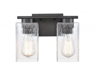 Juneau - 2 Light - 11 inch - Matte Black - Bath Vanity Light (3442|419-2W-BK-G4192)