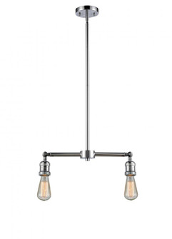 Bare Bulb - 2 Light - 20 inch - Polished Chrome - Stem Hung - Island Light (3442|209-PC)