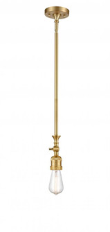 Bare Bulb - 1 Light - 3 inch - Satin Gold - Stem Hung - Adjustable Mini Pendant (3442|206-SG-LED)