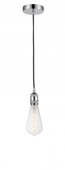 Edison - 1 Light - 4 inch - Polished Chrome - Cord hung - Mini Pendant (3442|616-1P-PC-BB95LED)