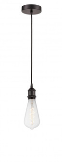 Edison - 1 Light - 4 inch - Oil Rubbed Bronze - Cord hung - Mini Pendant (3442|616-1P-OB-BB95LED)