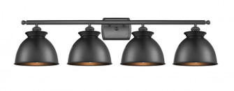 Adirondack - 4 Light - 38 inch - Matte Black - Bath Vanity Light (3442|516-4W-BK-M14-BK-LED)