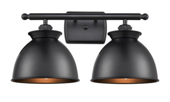 Adirondack - 2 Light - 18 inch - Matte Black - Bath Vanity Light (3442|516-2W-BK-M14-BK)