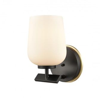 Remy - 1 Light - 5 inch - Black Satin Brass - Bath Vanity Light (3442|420-1W-BSB-W-LED)