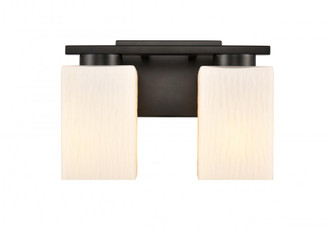 Juneau - 2 Light - 11 inch - Matte Black - Bath Vanity Light (3442|419-2W-BK-W-LED)