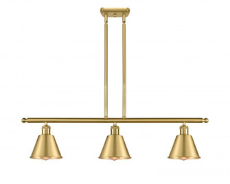 Smithfield - 3 Light - 36 inch - Satin Gold - Stem hung - Island Light (3442|516-3I-SG-M8-LED)