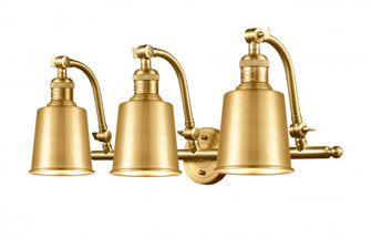 Addison - 3 Light - 28 inch - Satin Gold - Adjustable Bath Vanity Light (3442|515-3W-SG-M9-SG-LED)