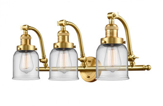 Bell - 3 Light - 28 inch - Satin Gold - Adjustable Bath Vanity Light (3442|515-3W-SG-G52-LED)