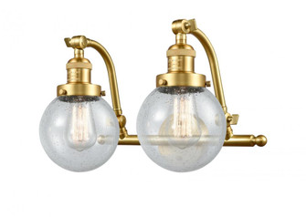 Beacon - 2 Light - 16 inch - Satin Gold - Adjustable Bath Vanity Light (3442|515-2W-SG-G204-6)