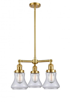Bellmont - 3 Light - 18 inch - Satin Gold - Stem Hung - Chandelier (3442|207-SG-G192)