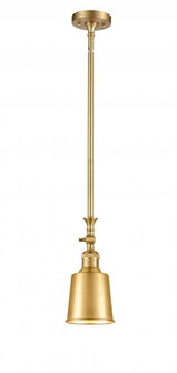 Addison - 1 Light - 5 inch - Satin Gold - Stem Hung - Mini Pendant (3442|206-SG-M9-SG-LED)