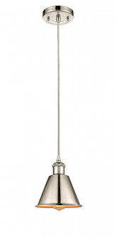 Smithfield - 1 Light - 7 inch - Polished Nickel - Cord hung - Mini Pendant (3442|516-1P-PN-M8-LED)