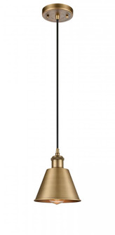 Smithfield - 1 Light - 7 inch - Brushed Brass - Cord hung - Mini Pendant (3442|516-1P-BB-M8)