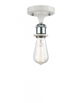 Bare Bulb - 1 Light - 5 inch - White Polished Chrome - Semi-Flush Mount (3442|516-1C-WPC-LED)