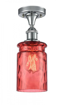 Candor 1 Light Semi-Flush Mount (3442|516-1C-PC-G352-RD-LED)