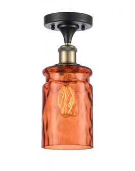 Candor 1 Light Semi-Flush Mount (3442|516-1C-BAB-G352-TUR-LED)