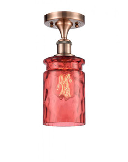 Candor 1 Light Semi-Flush Mount (3442|516-1C-AC-G352-RD-LED)